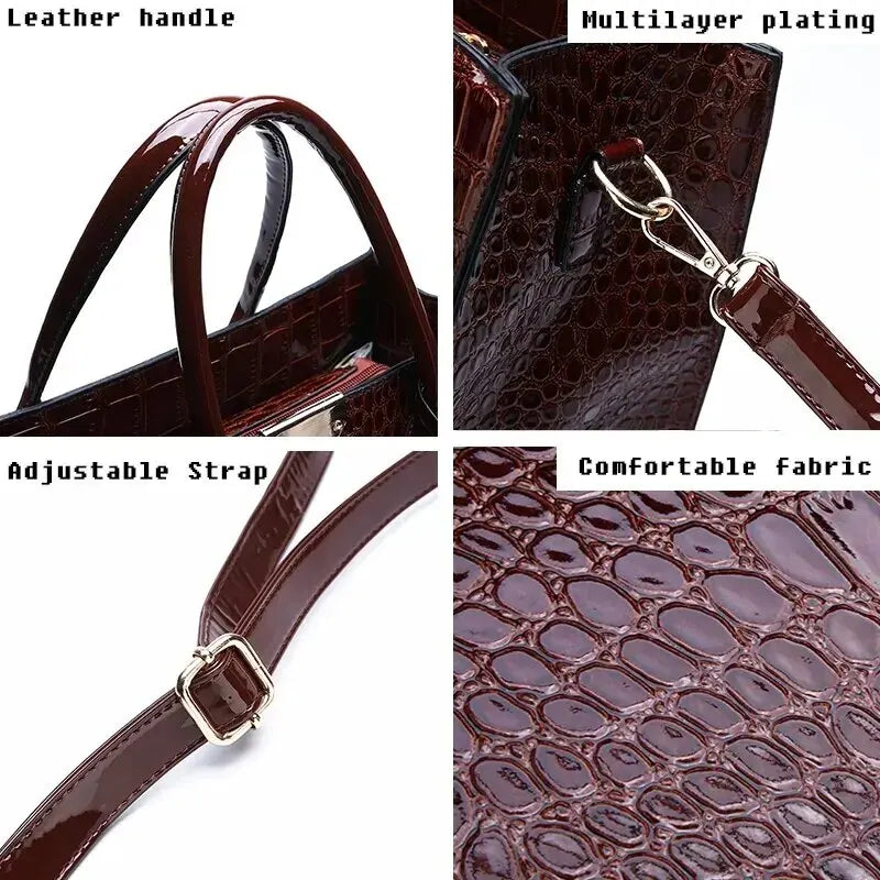 Crocodile Print Handbags